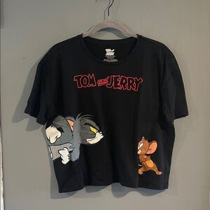 Tom & Jerry Crop Graphic Tee Size XXL (19) Girls‎